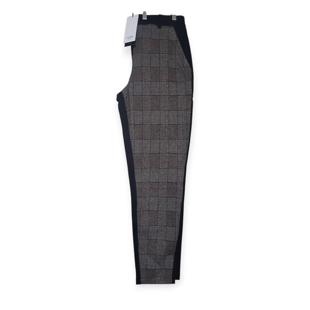 Ruti Sz. US 10 (Ruti 3) Tailor- Made Combo Fitted Pants Taupe Plaid NWT Academia - Picture 4 of 12